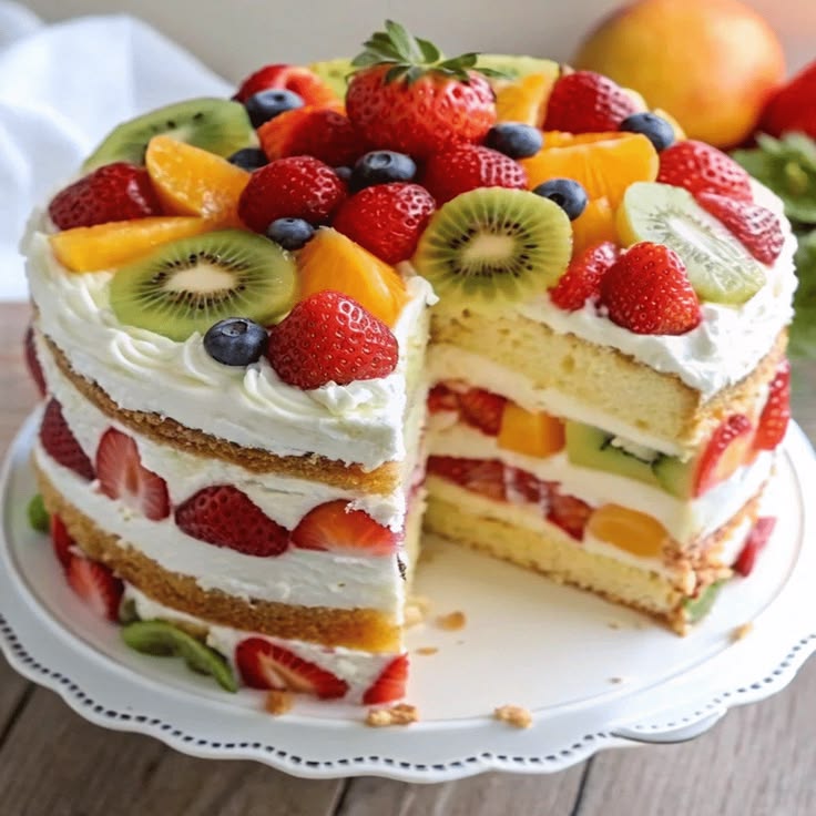 Fruit Fresh Cream Cake
